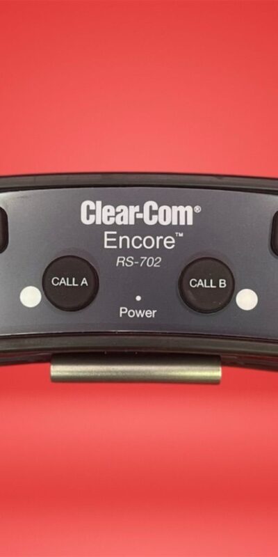 Clear-Com Two-Channel Intercom Beltpack Black Dual-Channel Capability RS-702