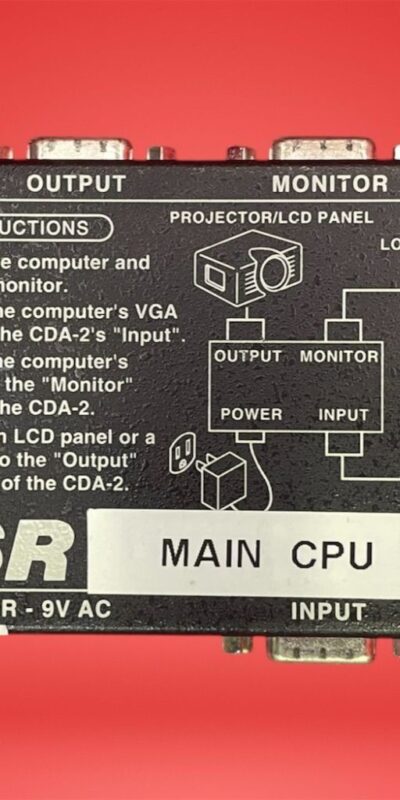 FSR Video Distribution Amplifier Dual VGA 1:2 Compact Design Universal