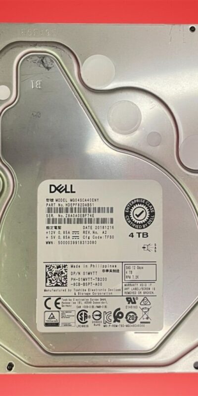 Dell MG04SCA40ENY 4TB Internal Desktop Drive 3.5" SAS HDD