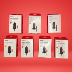 Verizon Vehicle Charger Micro-USB Fast Charge 6ft Coiled Cable Black - Lot of 7