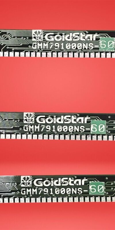 GoldStar 30-Pin SIMM 1MB RAM Module Lot of 3 3MB Total Capacity