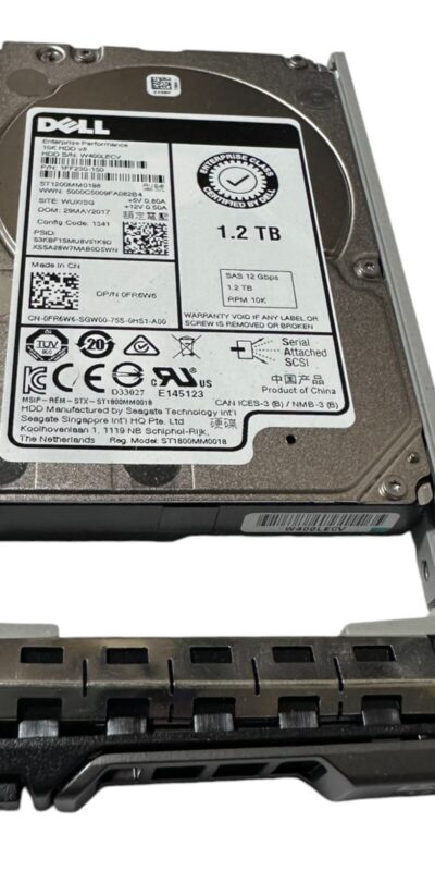 Dell 1.2TB 10K SAS 12Gbps 2.5" HDD ST1200MM0198 Server Hard Drive