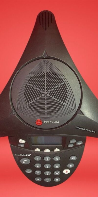 Polycom 2201-67800-022 SoundStation 2W Conference Phone Black Speakerphone