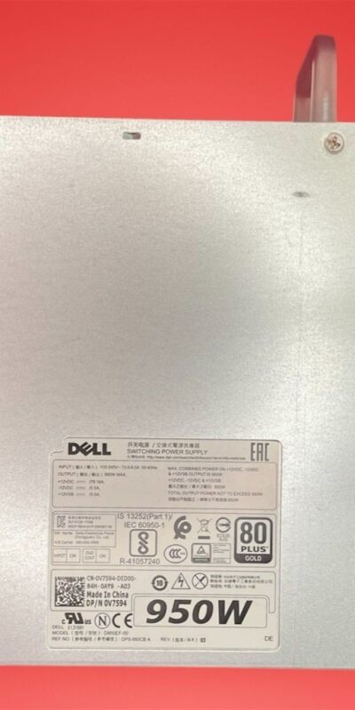 Dell 950W Power Supply for Precision Tower Workstations 80 PLUS Certified