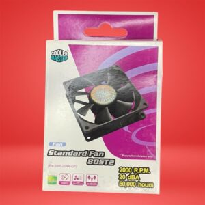 Lot of 4 Cooler Master 80mm Black Case Fan 3-Pin 2000 RPM 24.82 CFM