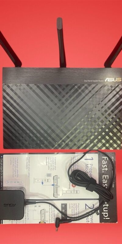 ASUS RT-AC66U B1 Dual-Band Wireless Router 2400 Mbps 4 LAN Ports Gaming Black