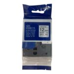 TZe/QZE-231 12mm Black on White Laminated Label Tape 12m for Brother P-touch