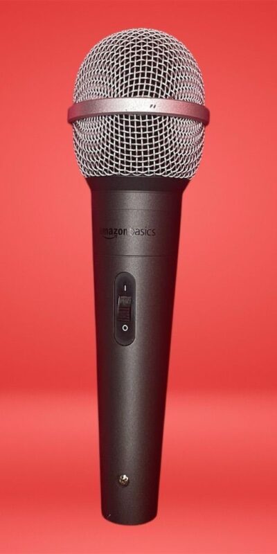 Amazon Basics Dynamic Vocal Microphone Cardioid for Live Performance