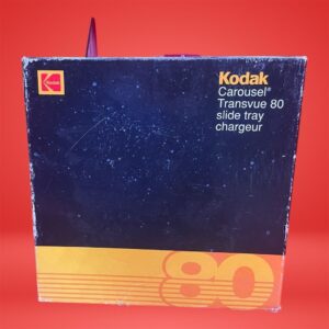 Vintage Kodak Carousel Transvue 80 Slide Tray with Box