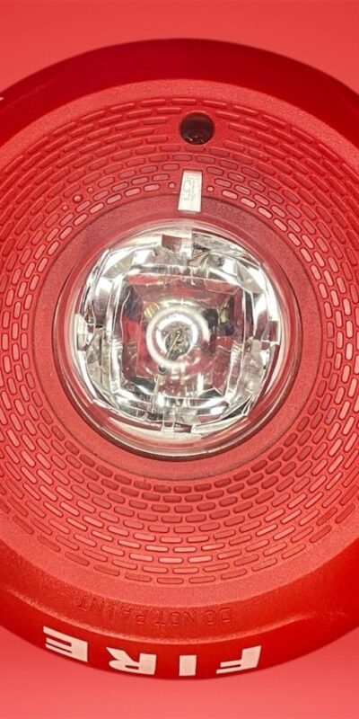 System Sensor SCRL Multi-Candela Strobe Siren Alarm Red 12/24Vdc
