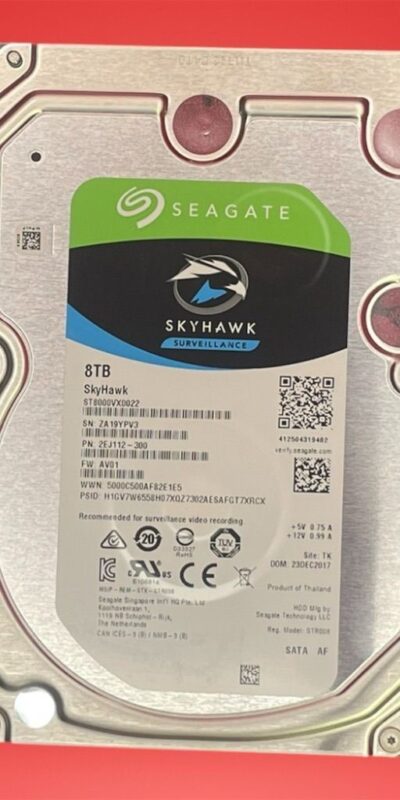 Seagate SkyHawk ST8000VX0022 8TB Surveillance HDD 3.5" SATA Internal Drive