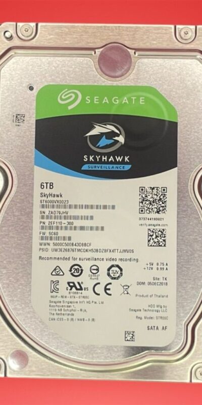 Seagate SkyHawk ST6000VX0023  6TB Surveillance SATA 3.5" Internal Hard Drive