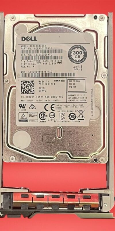 Dell 300GB 15k RPM SAS Internal Desktop Hard Drive with Tray 00RVDT