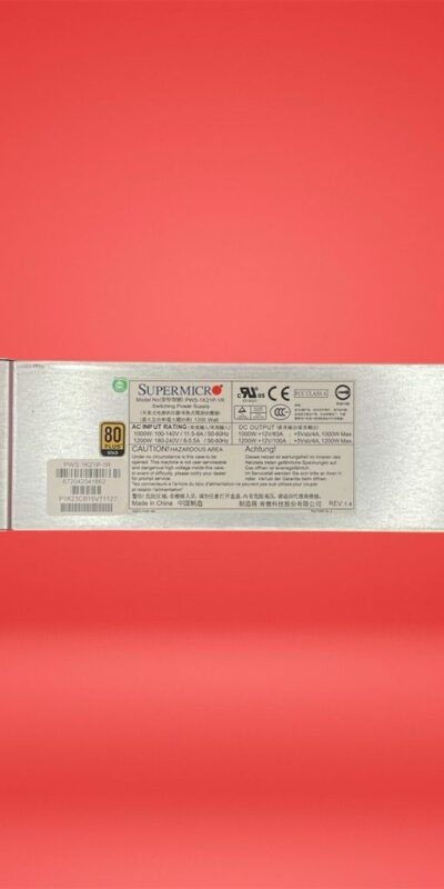 Supermicro PWS-1K21P-1R Power Module 80 Plus Gold Switching Power Supply Silver