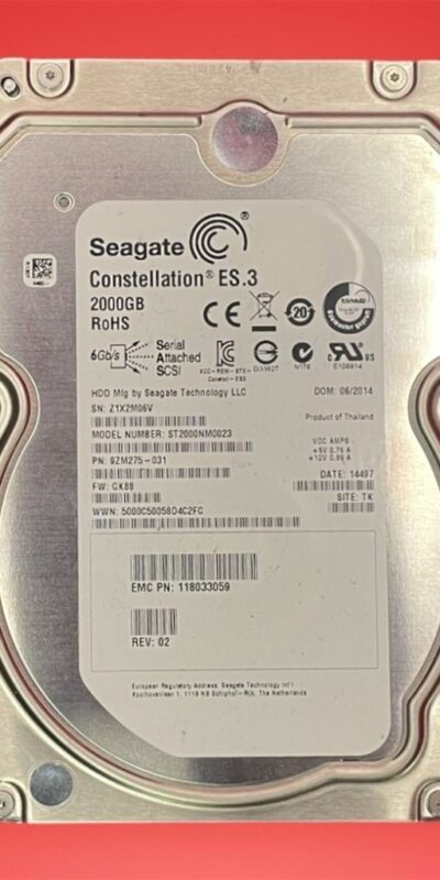 Seagate ST2000NM0023 2TB 7200RPM 3.5" SATA Internal Desktop Hard Drive HDD