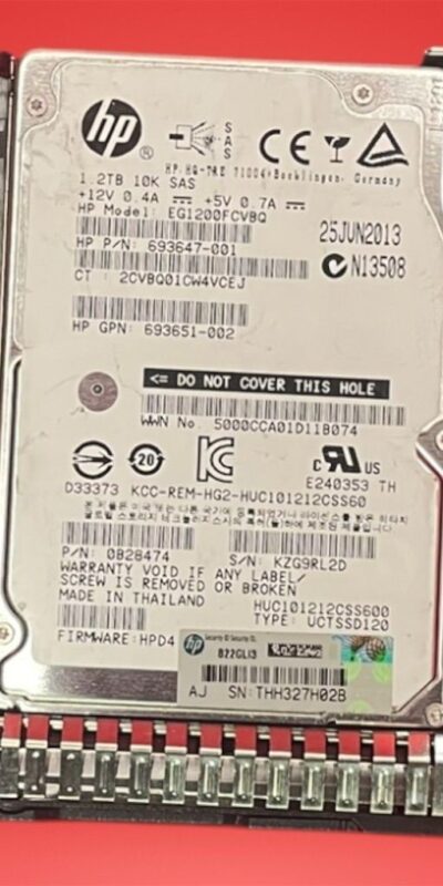 HP EG1200FCVBQ 1.2TB 10K RPM SAS 2.5" Internal Laptop Hard Drive (2 Units)