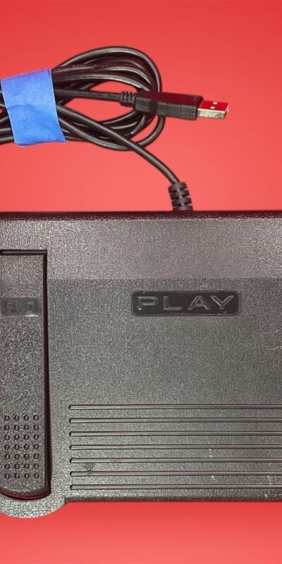 ECS Infinity IN-USB-1 Foot Pedal for Transcription USB Connector