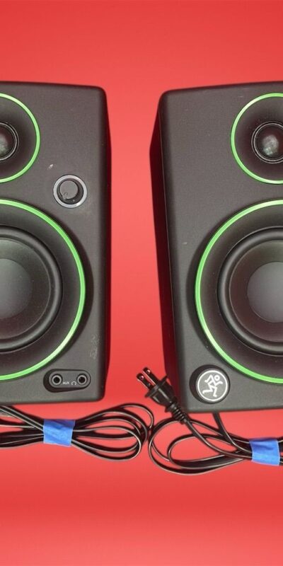 Mackie CR3 3" Multimedia Monitors Pair Black with Volume Control Pair