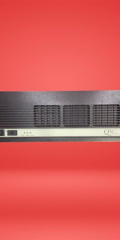QSC 1400 2-Channel Stereo Power Amplifier 200W/300W Analog Audio System
