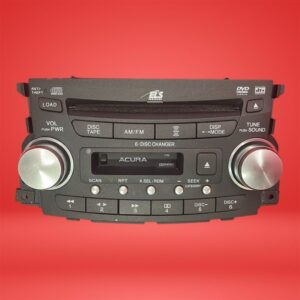 Acura TL 2004-06 AM/FM Radio 6 Disc CD Changer DVD Nav Unit 2 DIN 39100-SEP-A411
