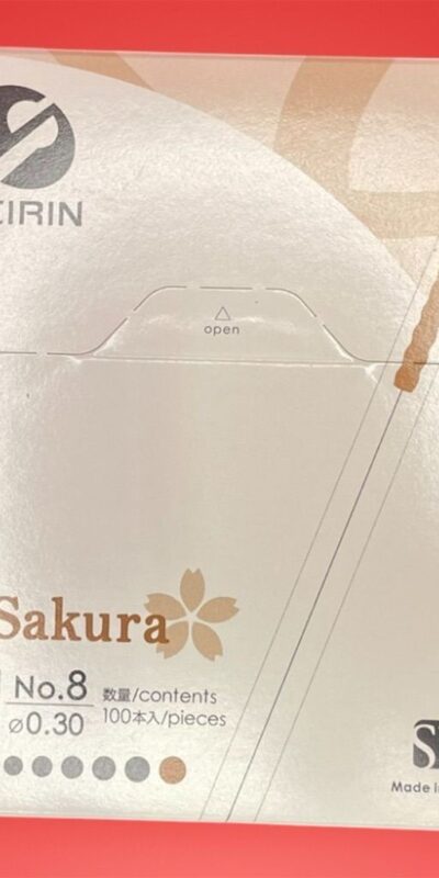 SEIRIN Acupuncture J-Sakura 24Z09G7 (JSP type) Length of 60mm 100 pieces needles