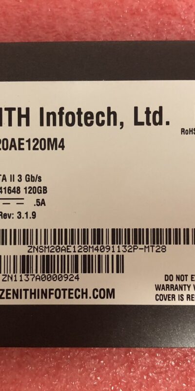 Zenith 120GB 2.5in SATA II SSD 3Gb/s 9.5mm Internal Solid State Drive New