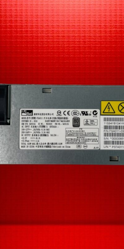 AcBel FSA011-031G 550W 80+ Platinum Server/PC Power Supply PSU