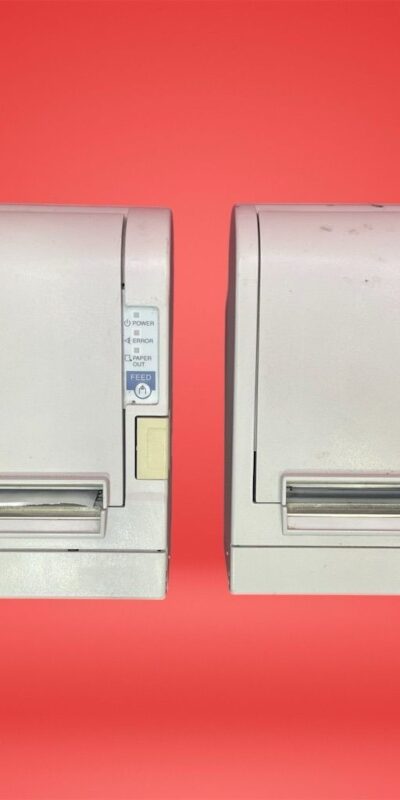 Lot of 2 Epson TM-T88IIIP POS Thermal Receipt Printer with Adapter