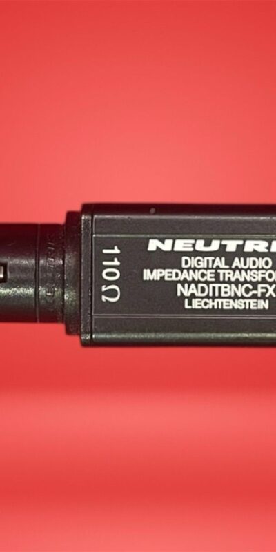 Neutrik NADITBNC-FX Digital Audio Impedance Transformer Adapter 110/75 OHM