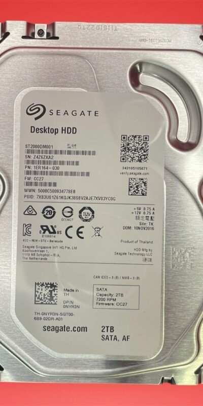 Seagate ST2000DM001 2TB 3.5" SATA Desktop Hard Drive NYR3N