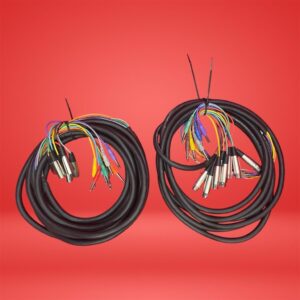 Lot of 2 Hosa Eight Channel Hi-Definition  Snake TRS to XLR Female Cable 7M