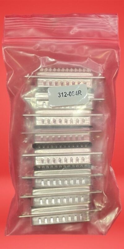 Lot of 8 DB25 D-Sub Male 25 Pin Solder Connectors Silver 312-084R