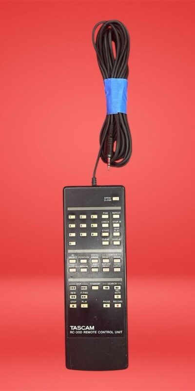 Tascam RC-30D Wired Remote Control for DA-30 with Intuitive Layout