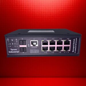 Tycon TP-SW8GAT/BT/24-SFP 8-Port Gigabit PoE++ Managed Industrial SFP Switch