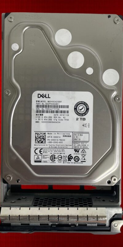 Dell 2TB 12Gb SAS 7.2K 3.5in HDD w/Tray 0HHX14 PowerEdge R620 R720
