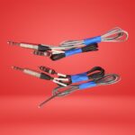 Neutrik Audio Cable 3.5mm TRS to Dual 1/4" TS Male Lot of 2