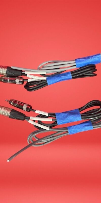 Neutrik Audio Cable 3.5mm TRS to Dual 1/4" TS Male Lot of 2