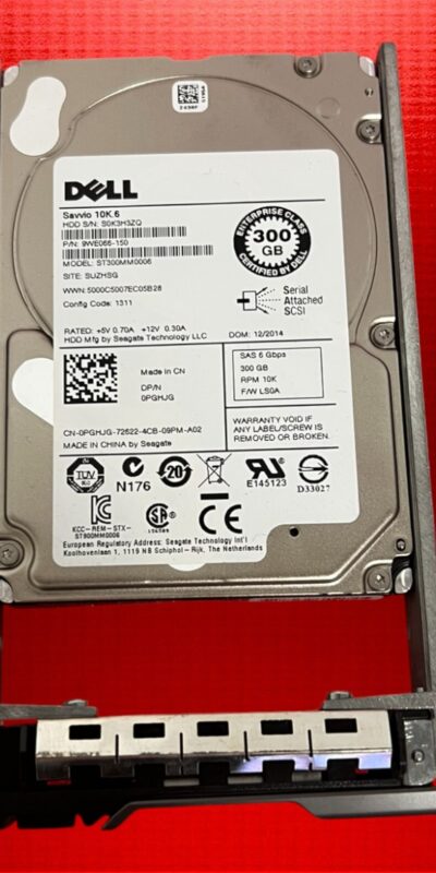 Dell 300GB 10K 6Gb/s SAS 2.5" SFF Hard Drive 9WE066-150 ST9300605SS