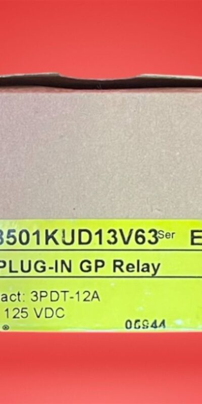 Square D 3PDT Plug-In Relay 125VDC 12A for Control Panels & Automation