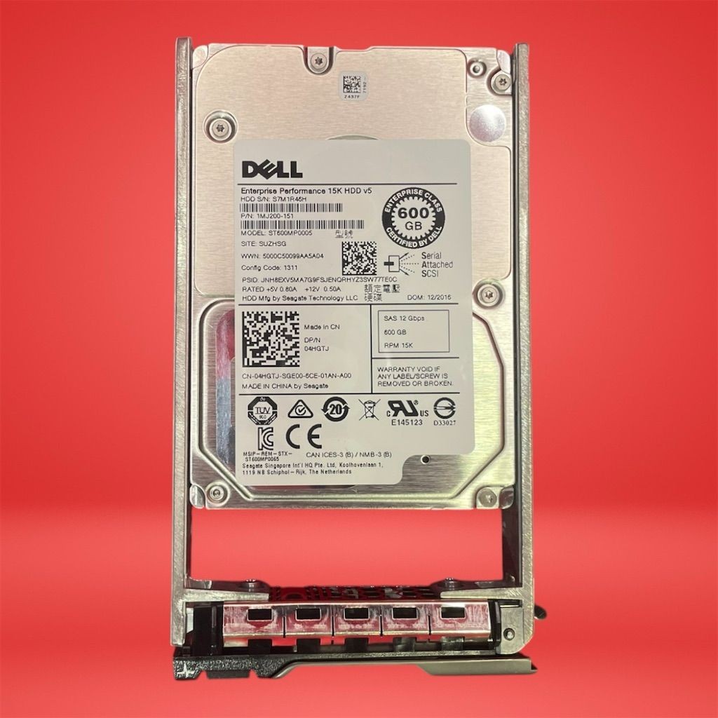 Dell ST600MP0005 600GB 2.5" 12Gb/s 15K RPM SAS Drive Dell 04HGTJ