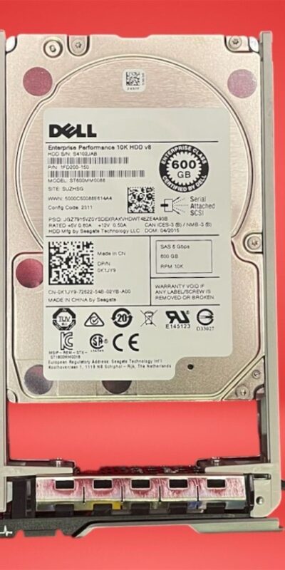 Dell ST600MM0088 600GB 2.5" 6Gb/s 10K RPM SAS Drive Dell 0K1JY9