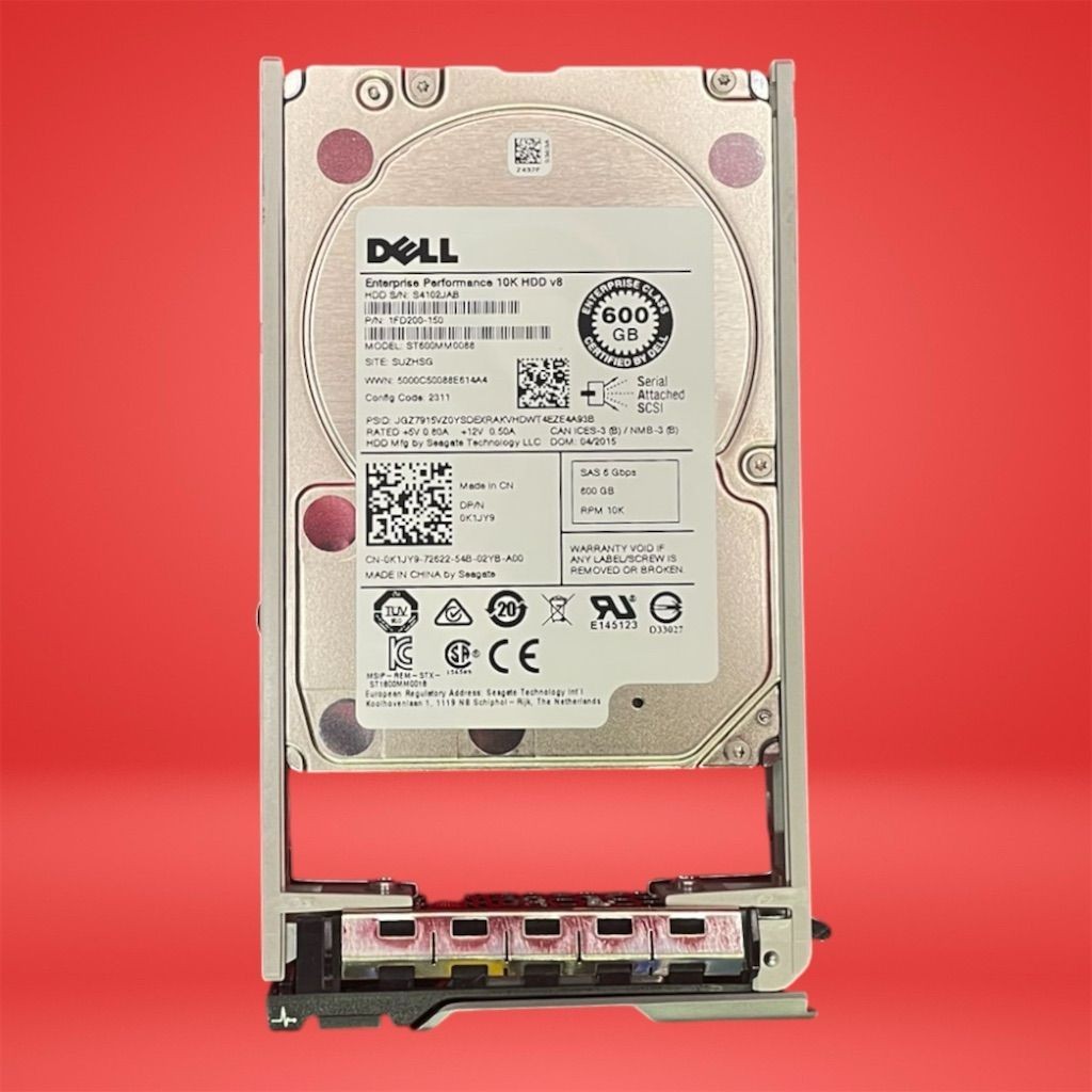 Dell ST600MM0088 600GB 2.5" 6Gb/s 10K RPM SAS Drive Dell 0K1JY9