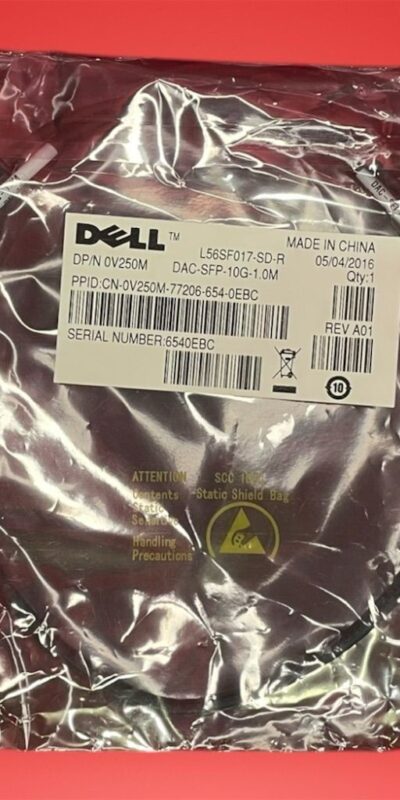 Dell EMC L56SF017-SD-R 0V250M Networking SFP/SFP+ Cable DAC-SFP-10G-1.0M 1 Meter
