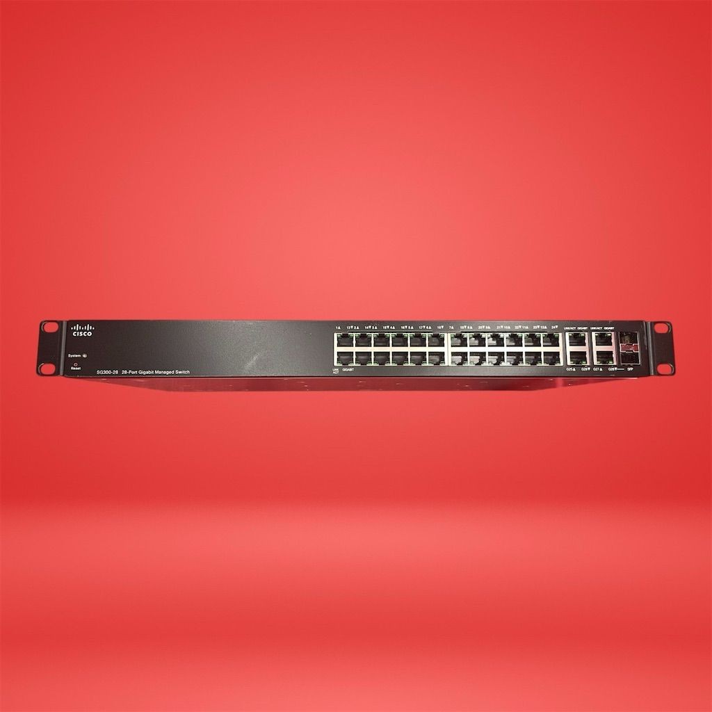 Cisco SG300-28 SRW2024-K9 V02 28-Port Small Business Gigabit Managed Switch