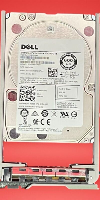 Dell 600GB 10K RPM SAS 2.5" Internal Laptop Drive w/ Tray Silver 0R95FV