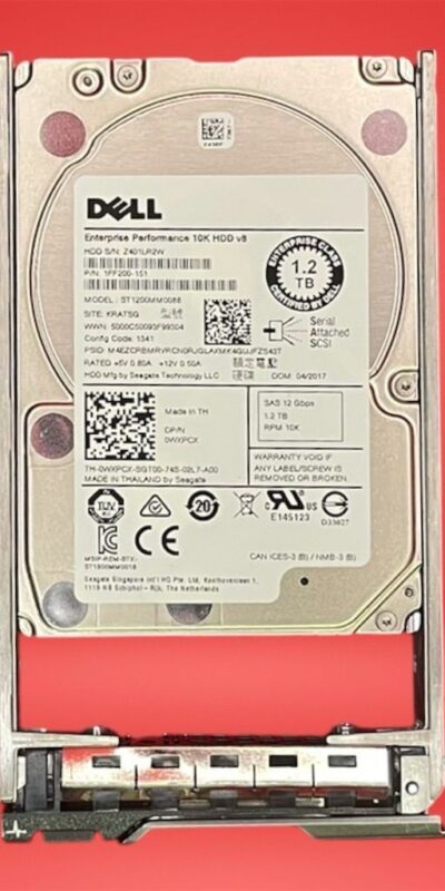 DELL WXPCX ST1200MM0088 1FF200-151 1.2TB 10K RPM Cache 128 MB 12Gbps SAS