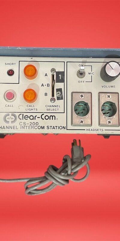 Clear-Com CS-200 2 Channel Intercom Station with XLR Connectivity