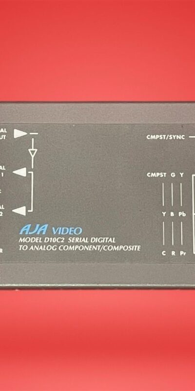 AJA D10C2 SDI to Analog Video Converter with RCA Audio Output