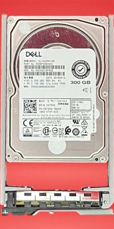 Dell 300GB 10K RPM SAS 2.5" Internal Laptop Hard Drive w/ Tray