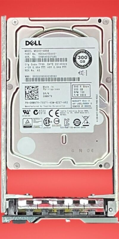 Dell 300GB 15K RPM SAS Hard Drive with Tray
